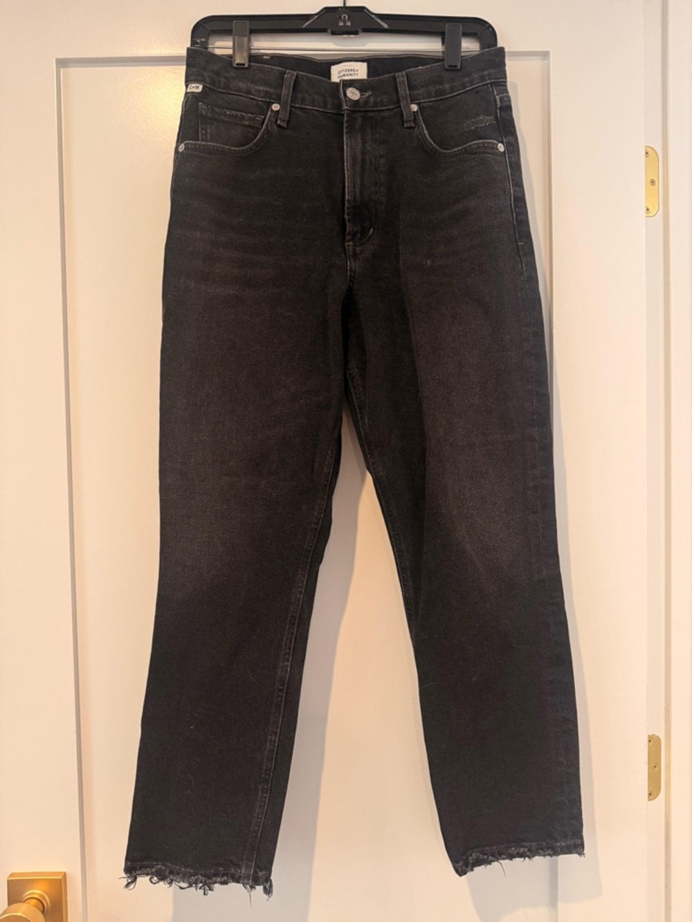 Citizens of Humanity - Marlee Relaxed Straight Leg Jeans Black Wash